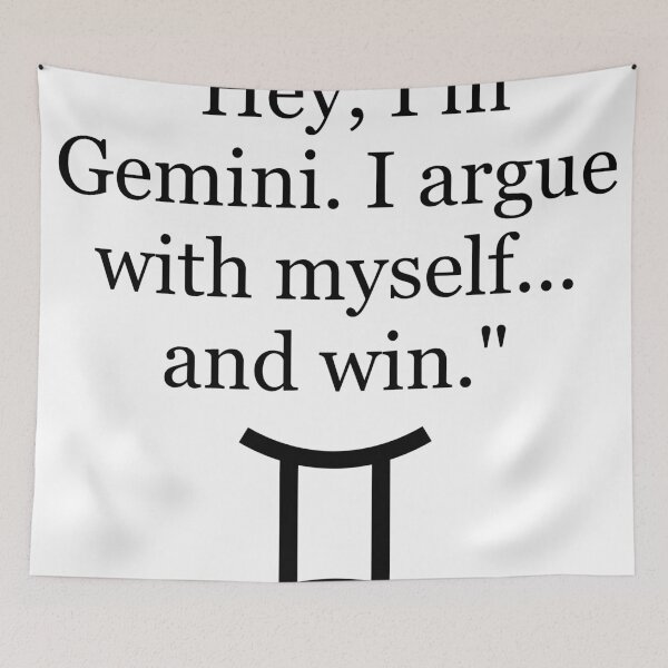 Item preview, Gemini Quote designed and sold by ArtfulMiller.