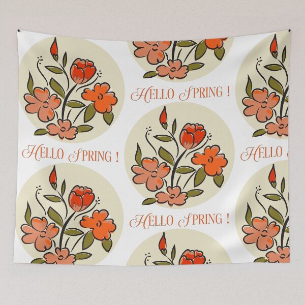 Item preview, Hello Spring Sign designed and sold by karyalangit.