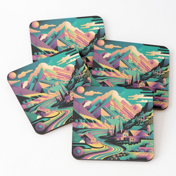 Item preview, Mountain Valley Pastel Hue designed and sold by WANBASTEN.