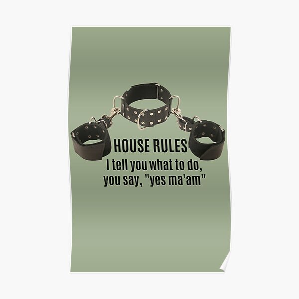 Collar & Cuffs House Rules Female Poster