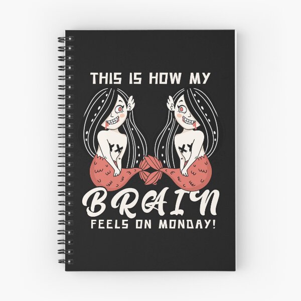Item preview, This Is How My Brain Works on Mondays Funny Weekend Typography Quote designed and sold by thedazzlingmonk.