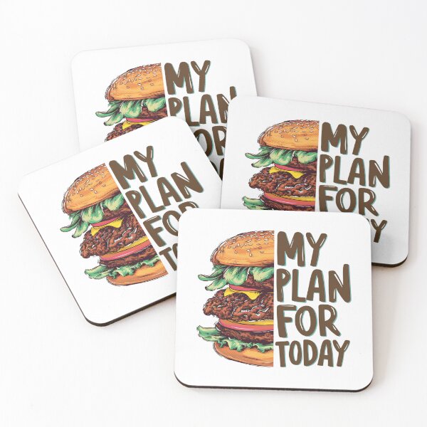 Item preview, eating burger is my plan today designed and sold by brokenpones.