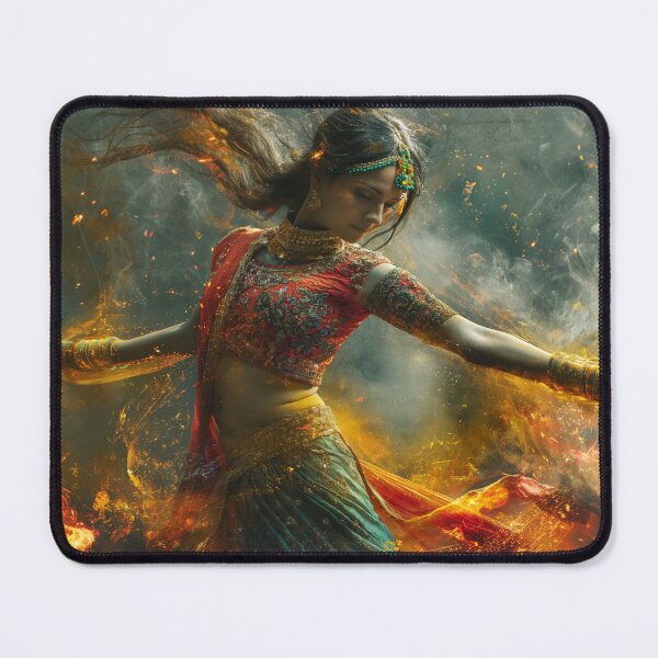 Item preview, Indian woman dance art designed and sold by Rockwpapart.