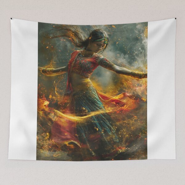 Item preview, Indian woman dance art  designed and sold by Rockwpapart.