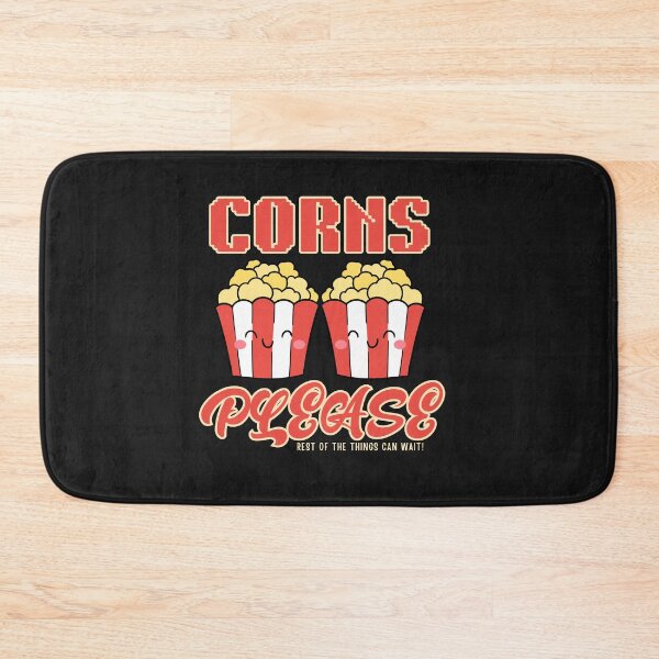 Item preview, Corns Please Funny Kawaii Movie Lover Typography Quote designed and sold by thedazzlingmonk.