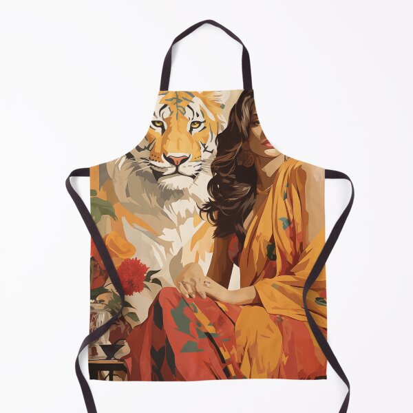 Item preview, indian woman with tiger designed and sold by Rockwpapart.