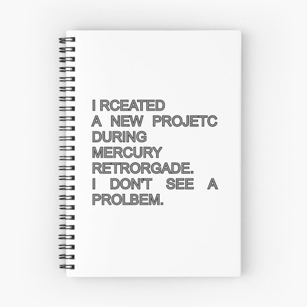 Item preview, I created a new project during Mercury retrograde. I don't see a problem. designed and sold by mariya-ivanova.