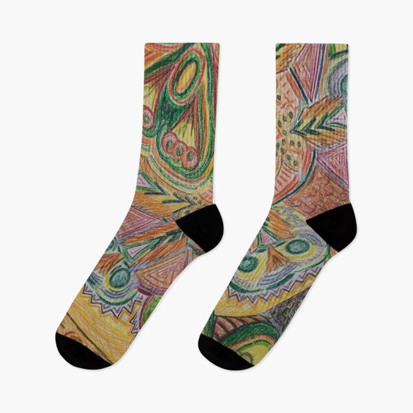 Item preview, Coloured Pencil Abstract Drawing designed and sold by kel72.