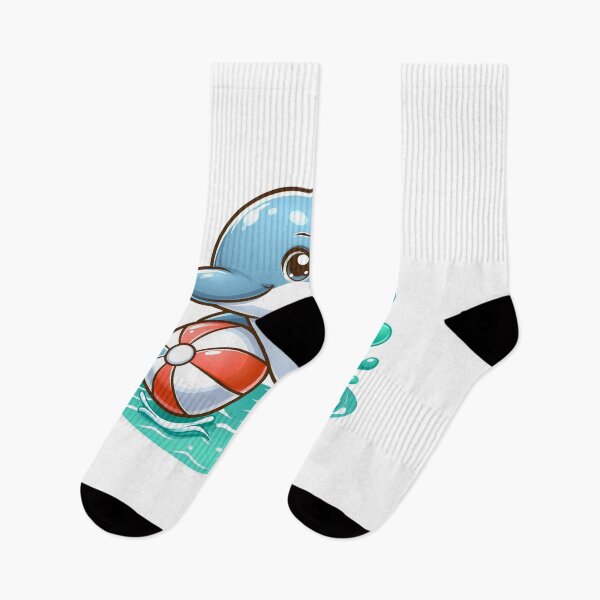 Item preview, cartoon dolphins play a ball.  designed and sold by MzulhilmiZam.