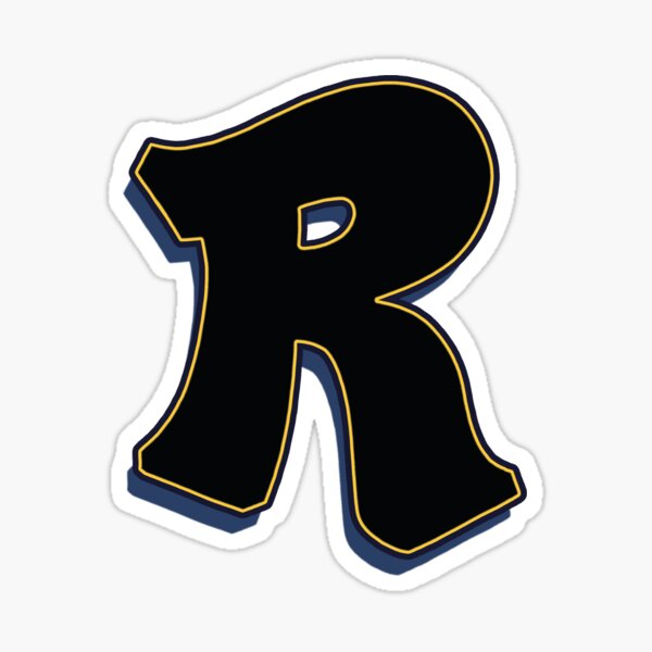R black / yellow Sticker