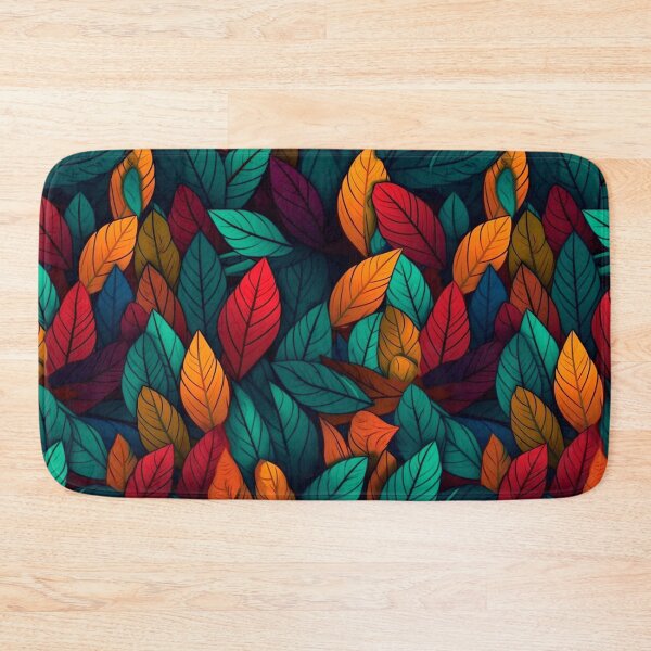 Item preview, Colorful Leaf Themed Seamless Pattern Design designed and sold by mondmakes.