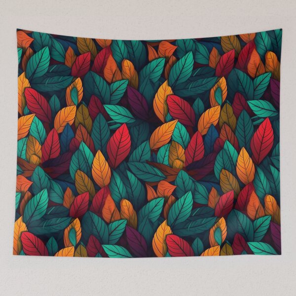 Item preview, Colorful Leaf Themed Seamless Pattern Design designed and sold by mondmakes.