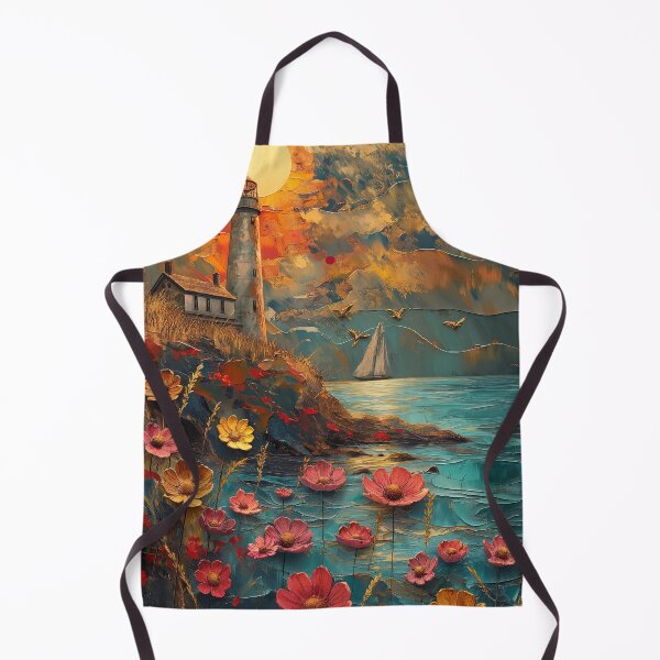 Item preview, Painting lighthouse and sunset boat designed and sold by Rockwpapart.