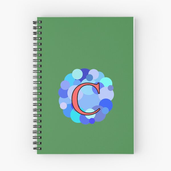 Item preview, Blue Bubbles Upper Case Letter C Monogram designed and sold by MGonline.