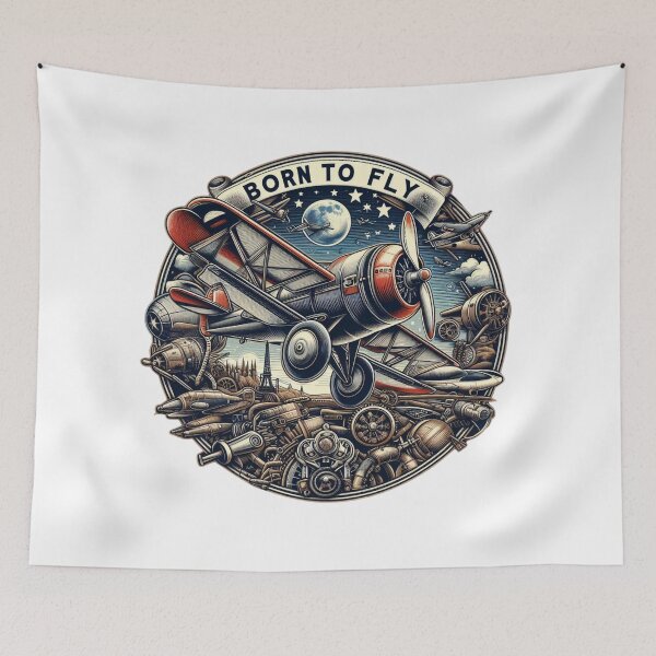 Item preview, Vintage Sky Warrior: Born to Fly Limited Edition Artwork designed and sold by artdesignby.