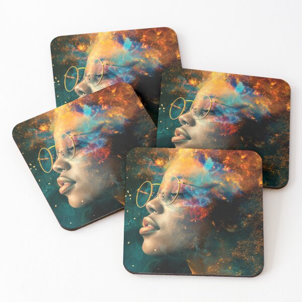 Item preview, african gold art sky painting  designed and sold by Rockwpapart.