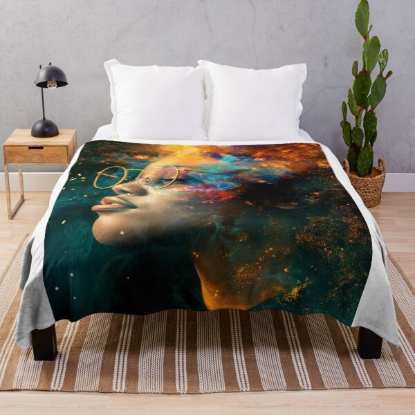 Item preview, african gold art sky painting designed and sold by Rockwpapart.