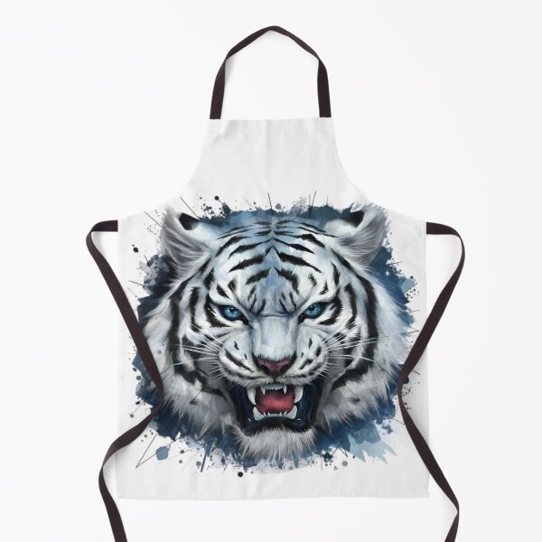 Item preview, Eager White Tiger - Polygon Background- designed and sold by PolygonPinnacle.