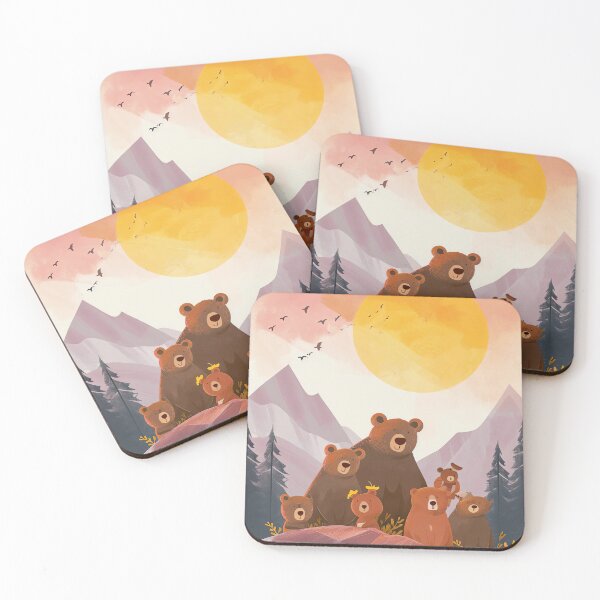 Item preview, Adventurous Bear Hikers designed and sold by cute-animals99.