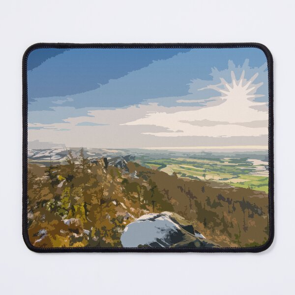 Item preview, Retro travel poster The Roaches, Peak District, UK. designed and sold by RobThorley.