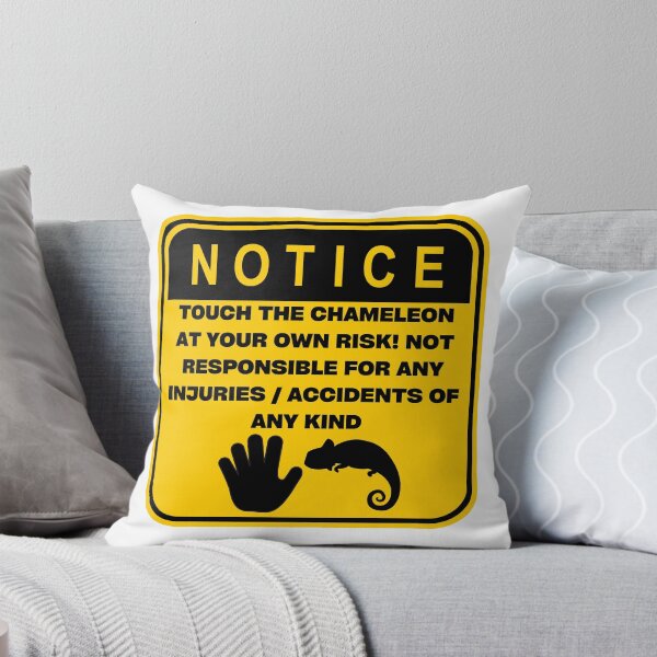 Item preview, NOTICE - Touch at your own risk (Chameleon) designed and sold by ArtsyCity.