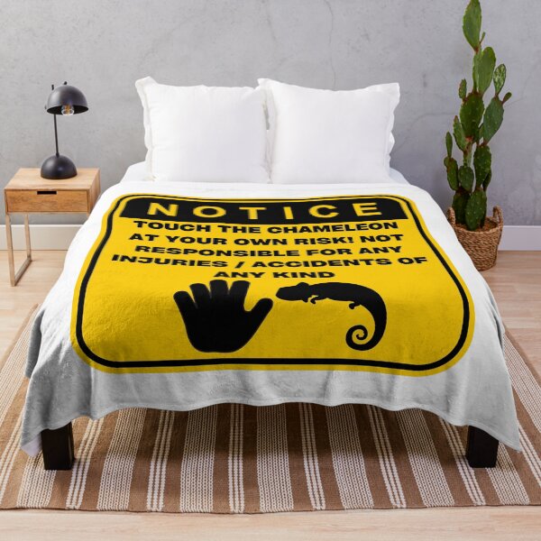 Item preview, NOTICE - Touch at your own risk (Chameleon) designed and sold by ArtsyCity.