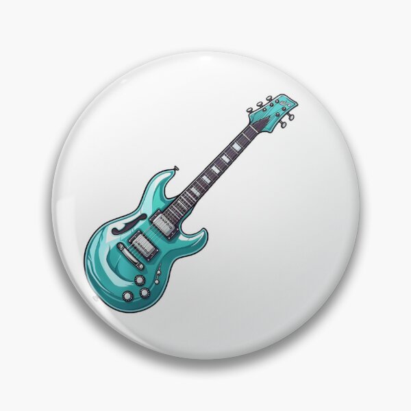 Item preview, Colourful Digital Cartoon Electric Guitar designed and sold by Sticker1Central.
