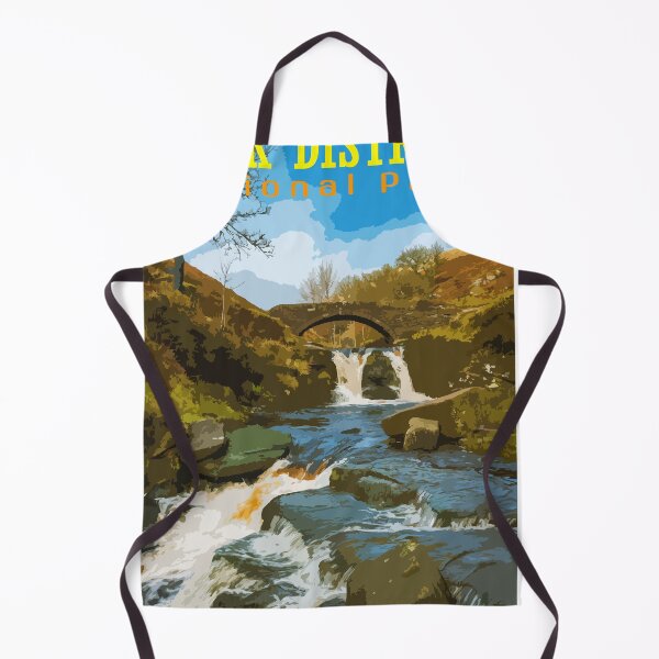 Item preview, Retro travel poster Three Shire Heads, Peak District. designed and sold by RobThorley.
