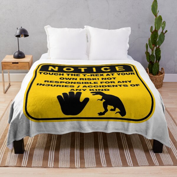 Item preview, NOTICE - Touch at your own risk (T-Rex) designed and sold by ArtsyCity.