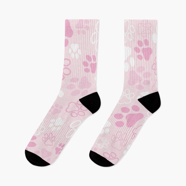 Item preview,  Paw Prints Pattern (Pink, light background) designed and sold by CyrielleShop.