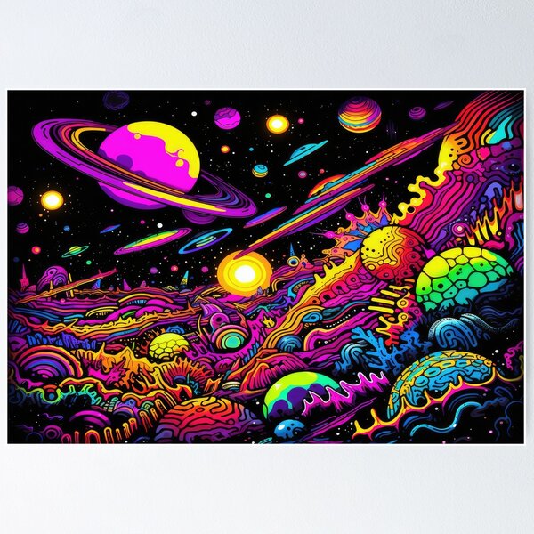 Black Light Space Posters for Sale | Redbubble