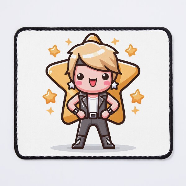 Item preview, Kawaii Rockstar: Star-Shaped Earrings designed and sold by CanvasCutie.