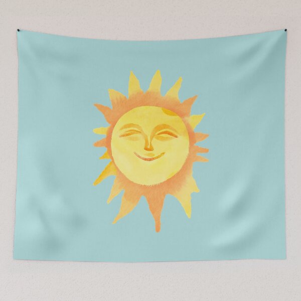 Item preview, Cute Watercolor Smiling Sun designed and sold by FarmOfCuties.