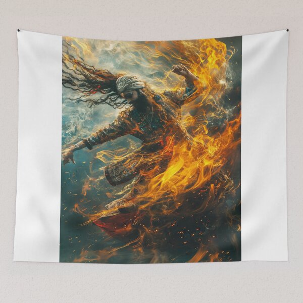 Item preview, indian dan with fire art designed and sold by Rockwpapart.