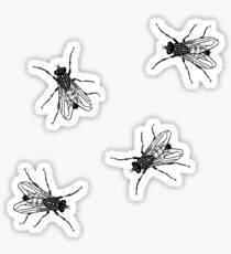 Schwarze Fliegen Sticker