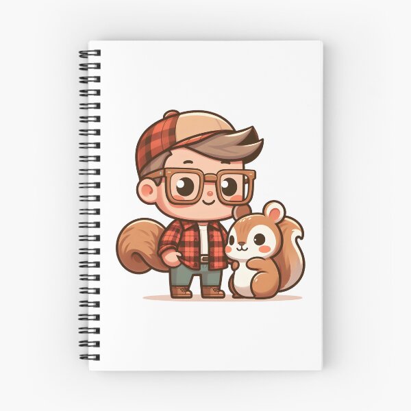 Item preview, Kawaii Lumberjack With Flannel Jacket And Wooden Glasses designed and sold by CanvasCutie.