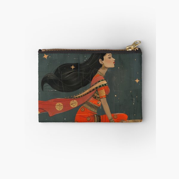 Item preview, woman indian riding rocket  designed and sold by Rockwpapart.