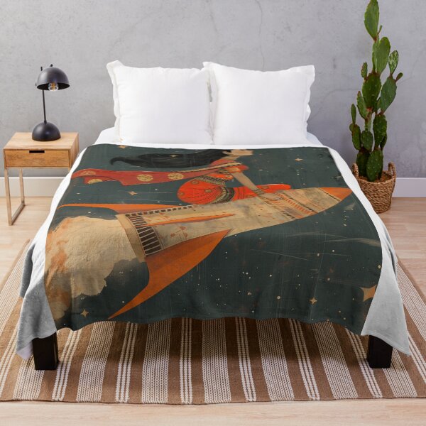 Item preview, woman indian riding rocket  designed and sold by Rockwpapart.