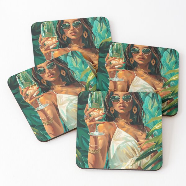 Item preview, woman dring art jungle designed and sold by Rockwpapart.