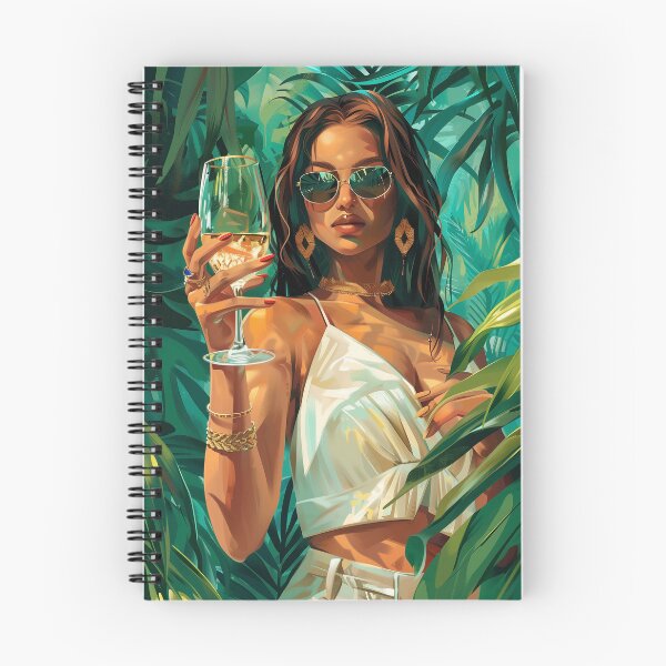 Item preview, woman dring art jungle designed and sold by Rockwpapart.