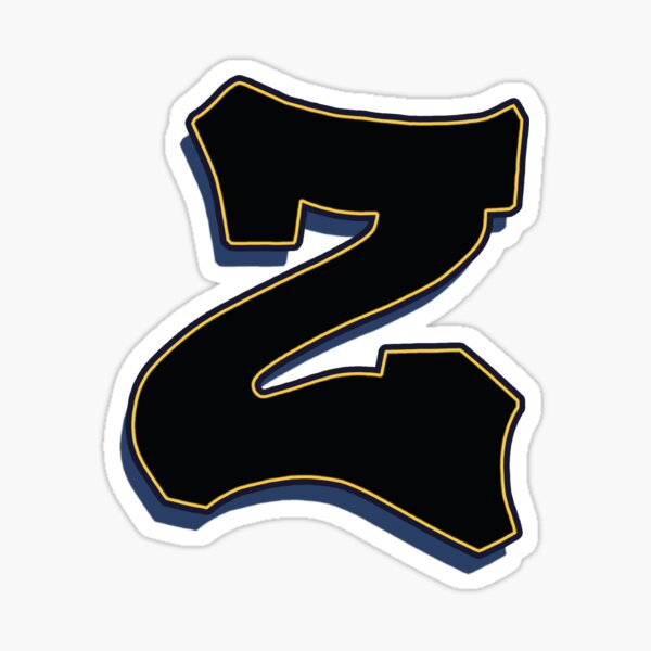Z - black / yellow Sticker