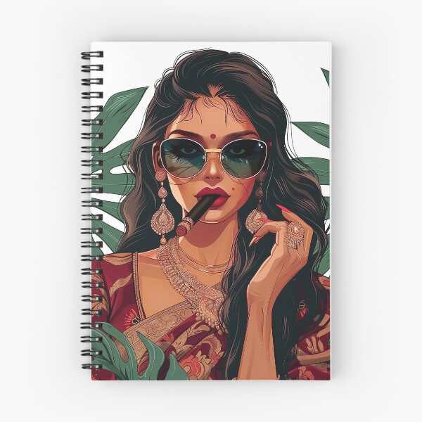 Item preview, indian woman smoking fashion designed and sold by Rockwpapart.