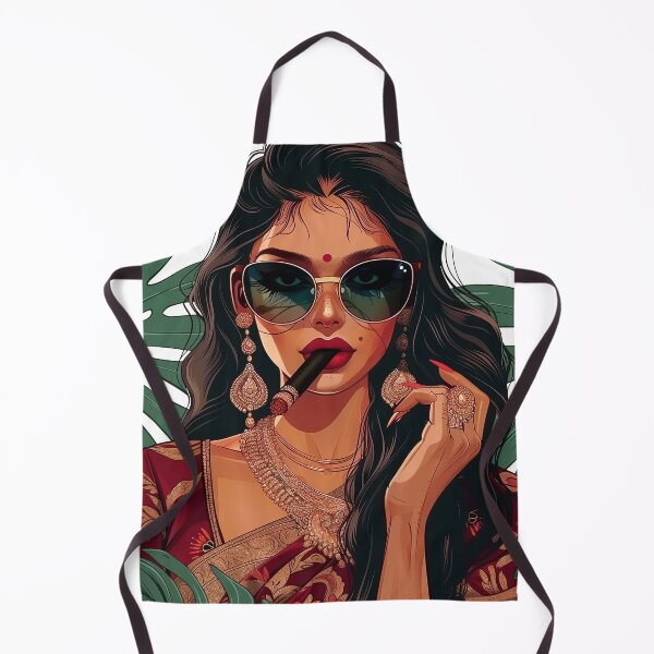 Item preview, indian woman smoking fashion designed and sold by Rockwpapart.