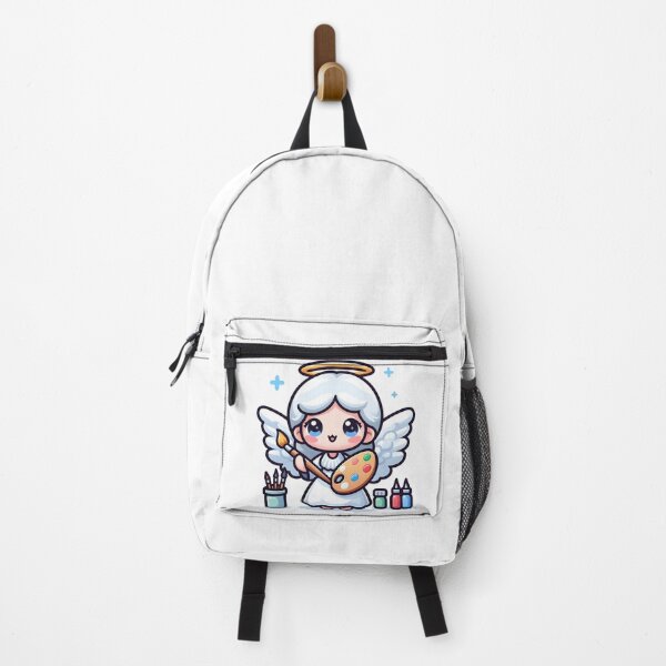 Item preview, Kawaii Pleasant Angel With A Palette And Brush designed and sold by CanvasCutie.