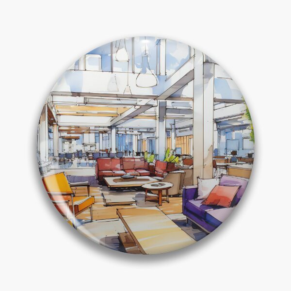 Item preview, Dreamy Collaborative Spaces Watercolor 21 of 39 designed and sold by TheBrainArt.