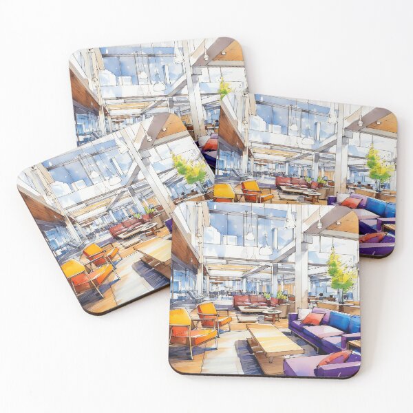 Item preview, Dreamy Collaborative Spaces Watercolor 21 of 39 designed and sold by TheBrainArt.