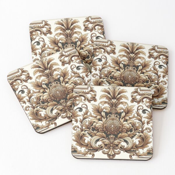 Item preview, Gold & Cream Baroque & Damask designed and sold by DesignsByPrnces.