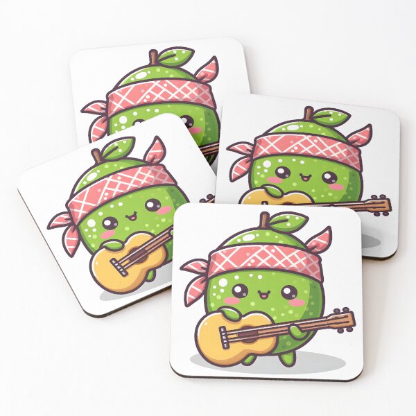 Artikelvorschau, Kawaii Limette mit Bandana entworfen und verkauft von CanvasCutie.