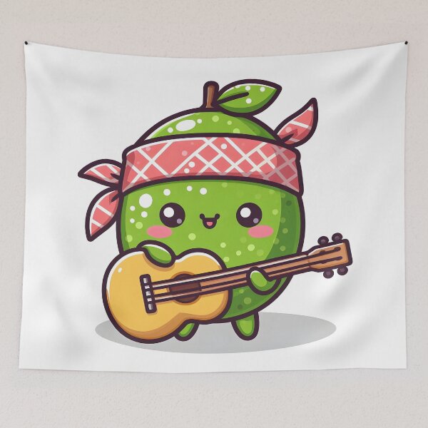 Item preview, Kawaii Lime With Bandana designed and sold by CanvasCutie.