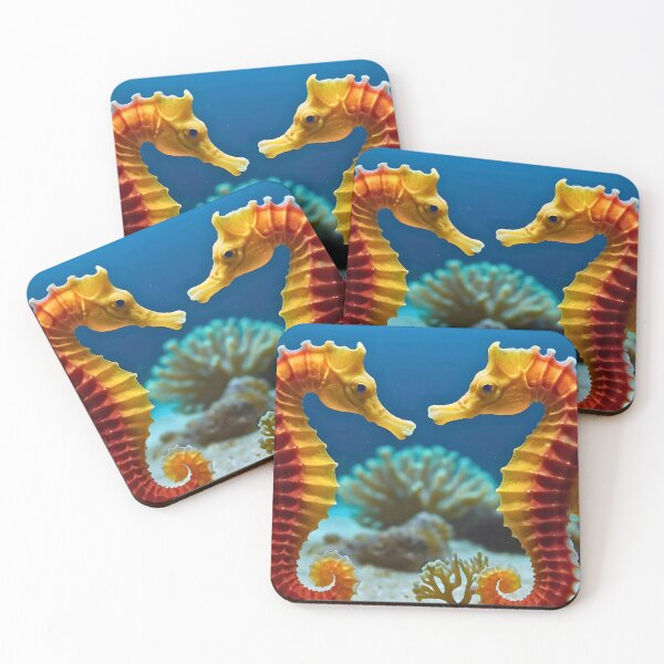 Item preview, Twin yellow Seahorses designed and sold by Frame of Mind .